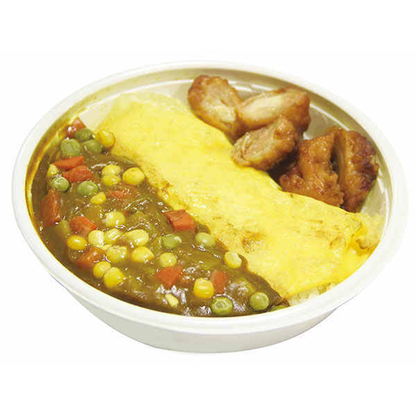 唐扬鸡块咖喱蛋包饭